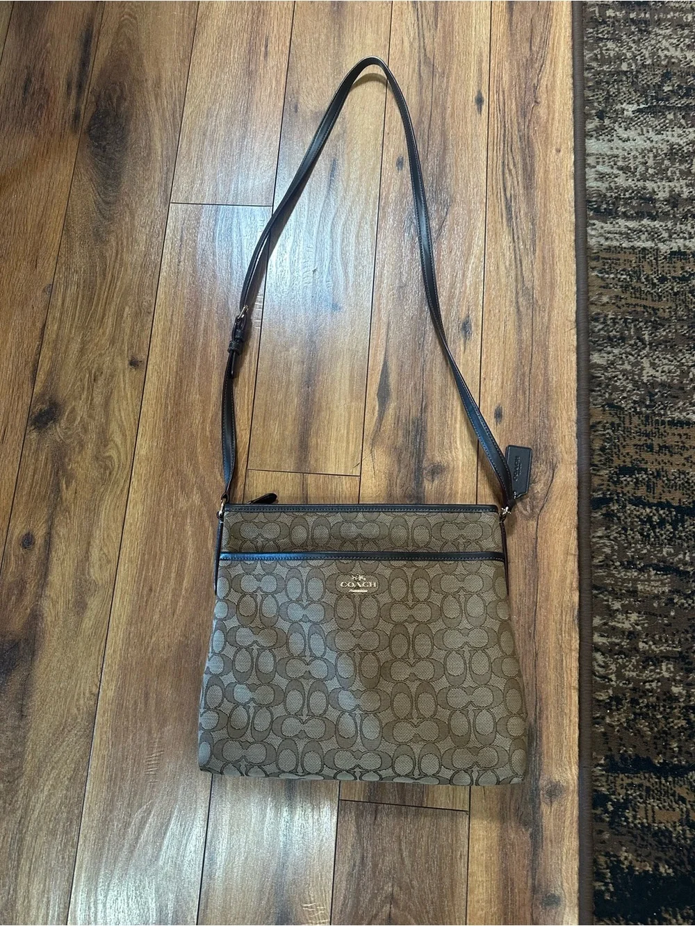 Coach Signature Crossbody Bag in Brown